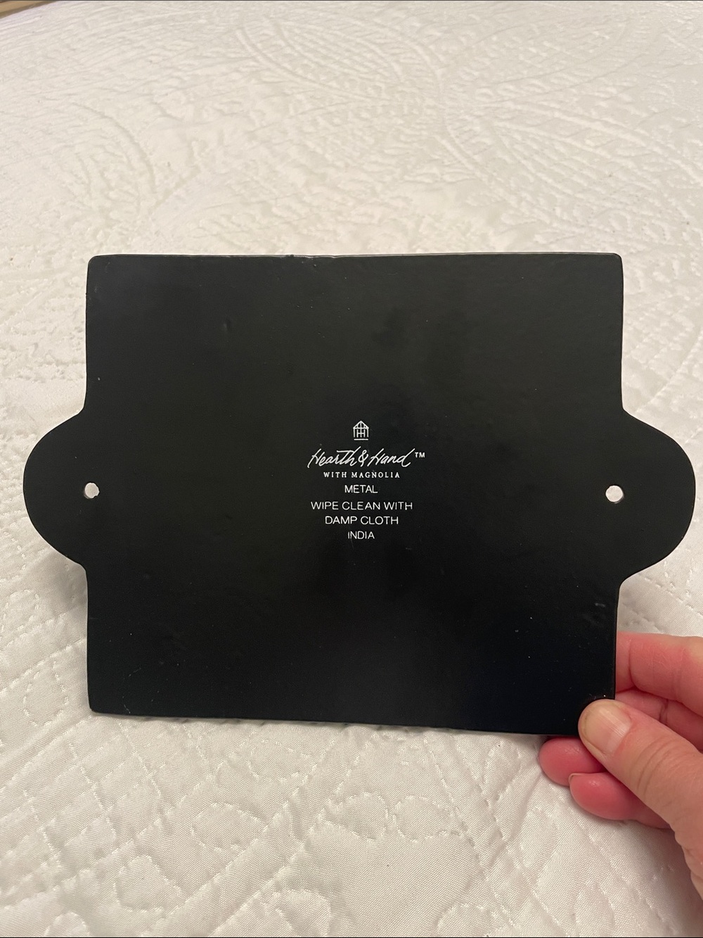 WASH YOUR HANDS Metal Sign HEARTH & Hand with Magnolia Wall or Shelf Decor - Picture 3 of 8